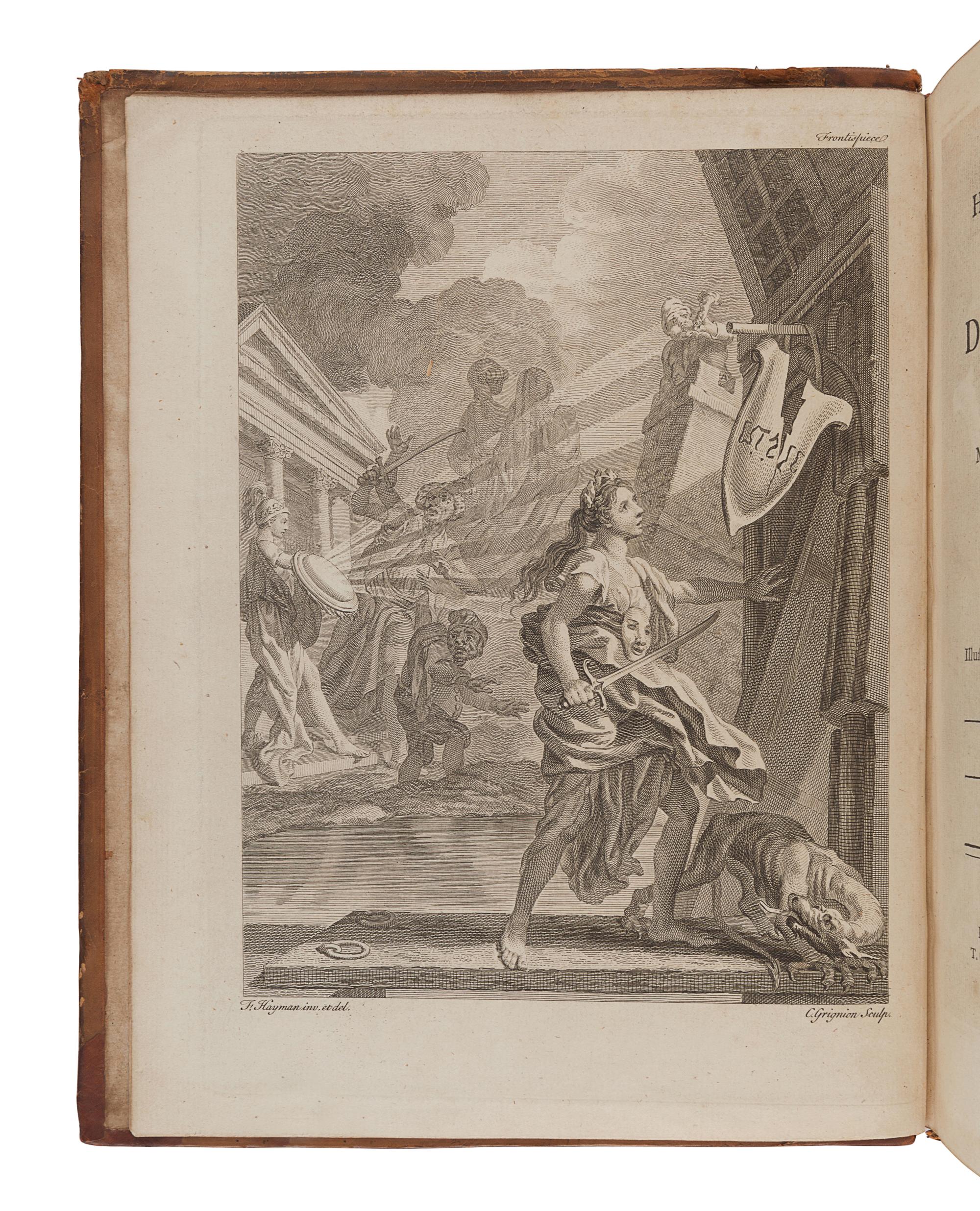 CERVANTES SAAVEDRA, Miguel de (1547-1616). [Don Quixote]. The History and Adventures of the Renowned Don Quixote. Tobias Smollett, translator. London: for A. Millar and others, 1755.