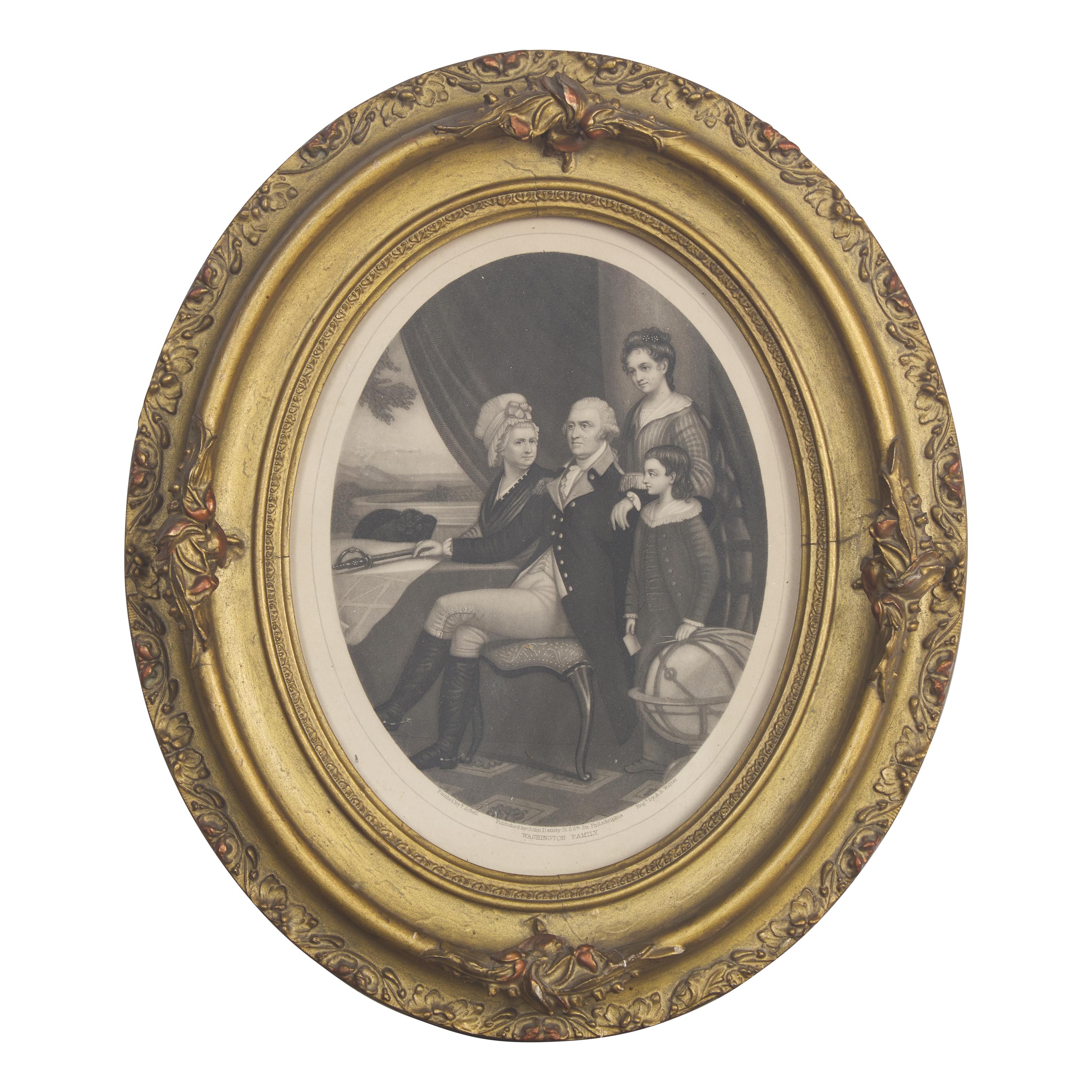 [Presidential] [Washington, George] Sartain, William, et al. Group of 5 engravings of George Washington