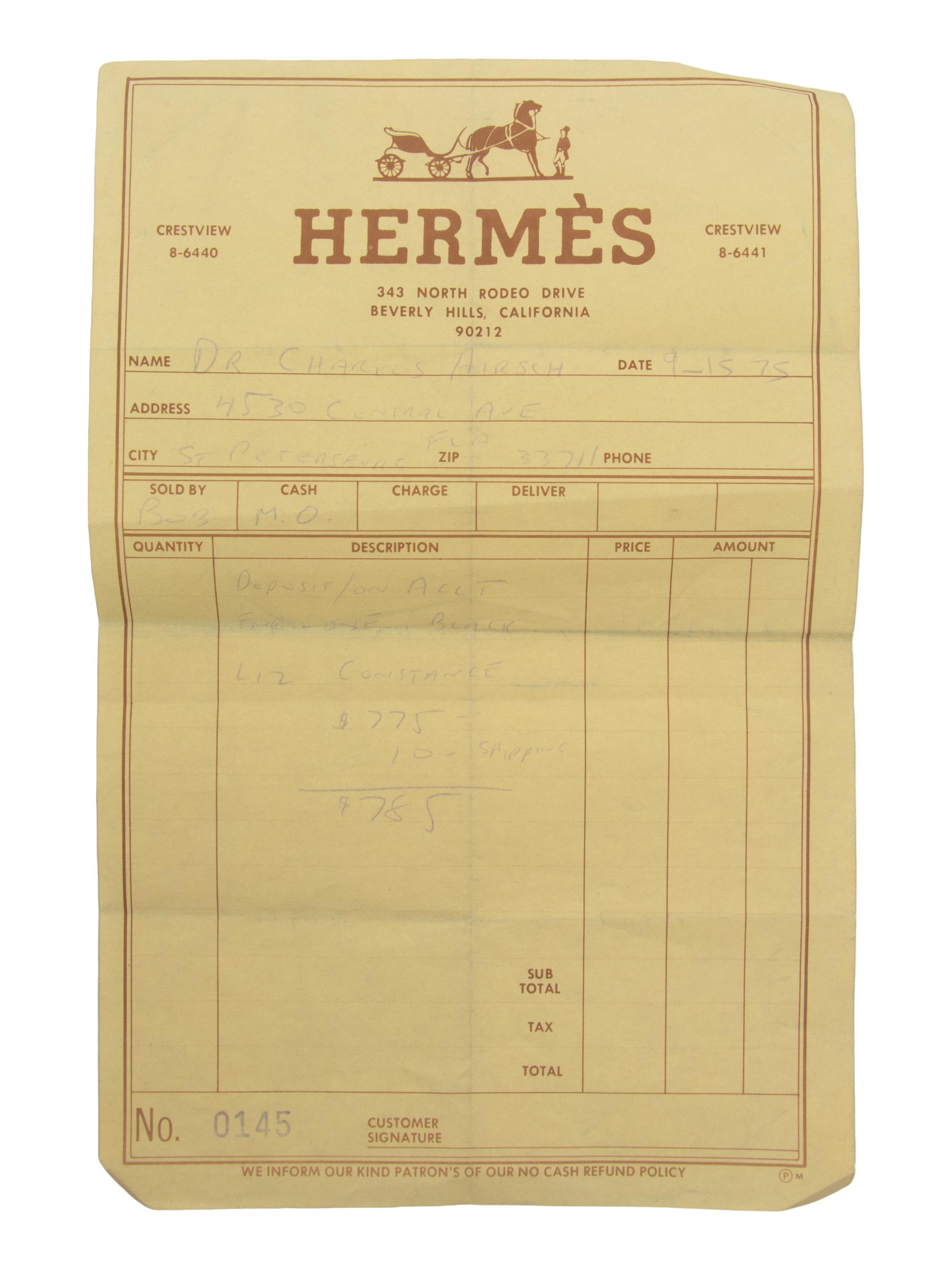 Hermès Constance 23 in Black Lizard