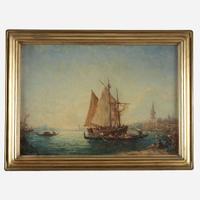 Félix Ziem (French, 1821–1911) Topo-Pêcheur et Gondoles dans le Bassin
