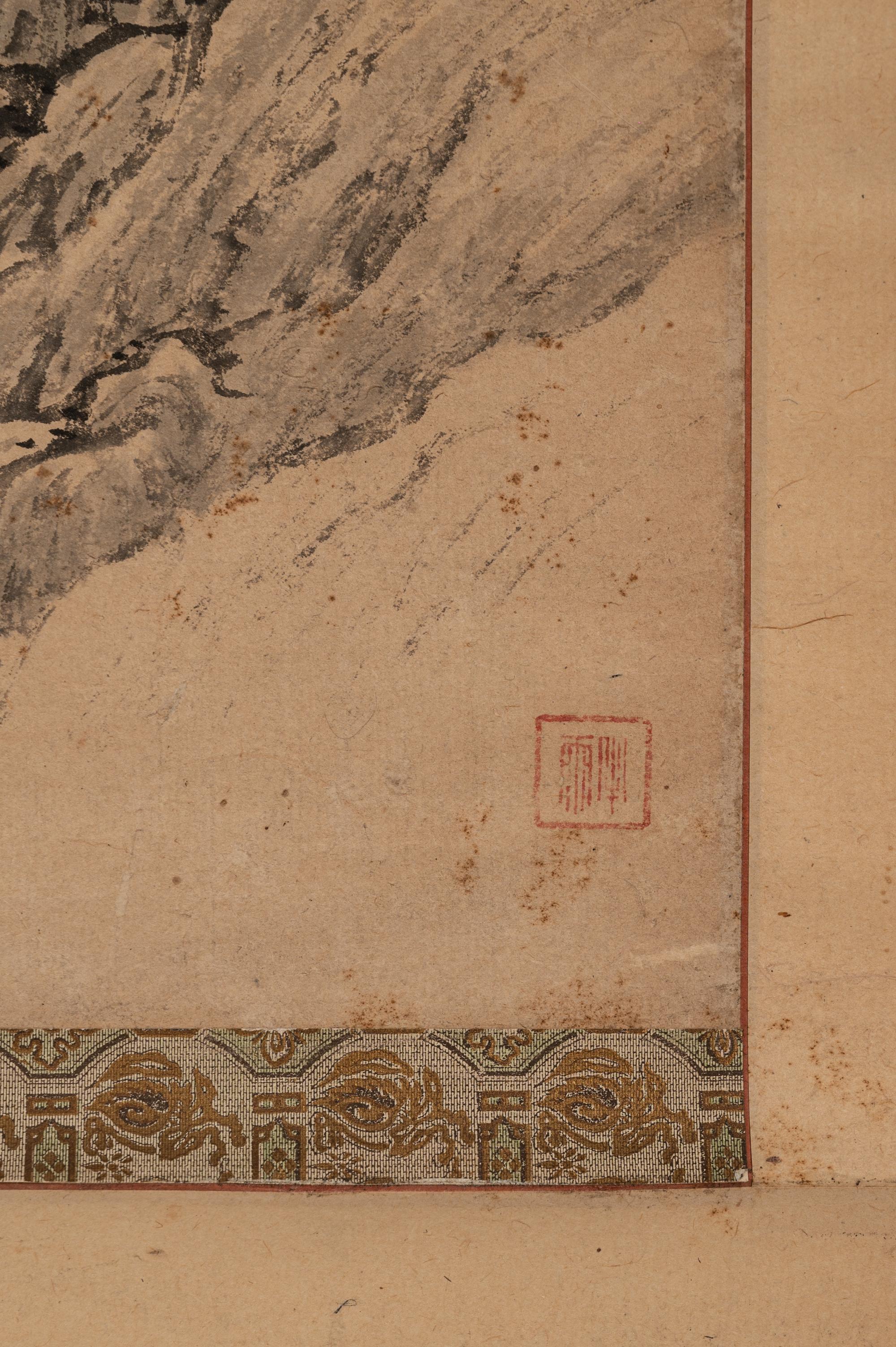 Two Landscape Hanging Scrolls