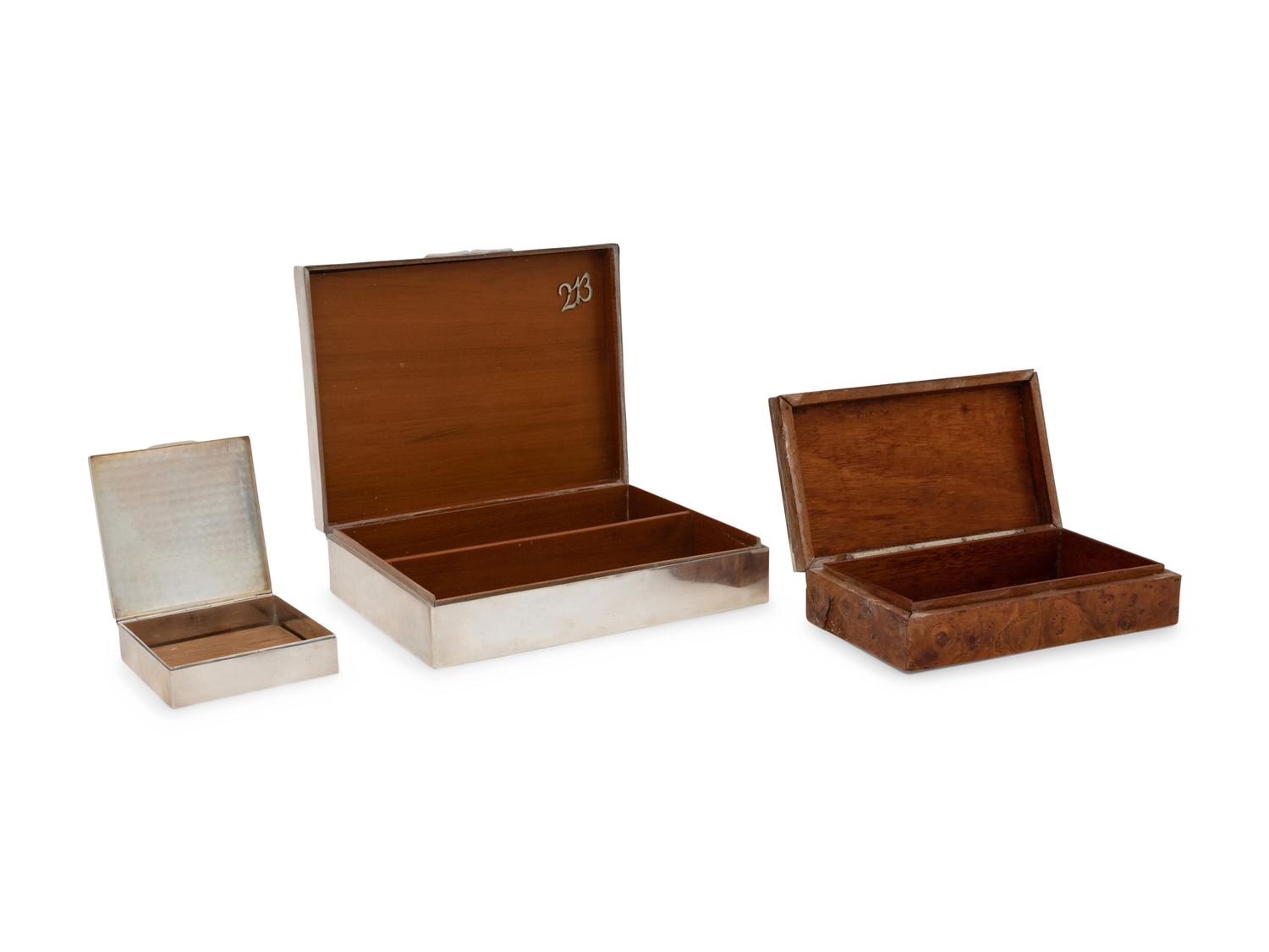 A Group of Silver Smoking Articles