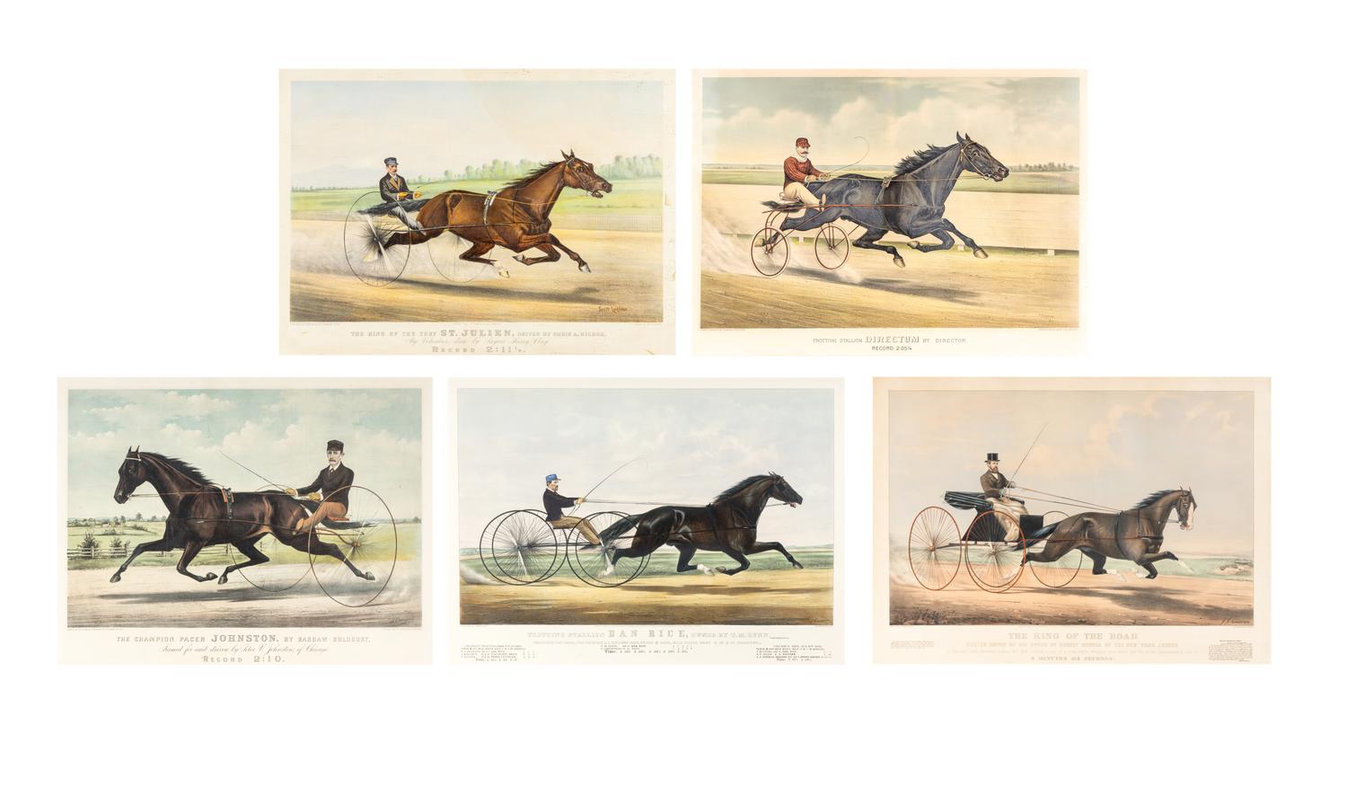 [HORSE RACING SCENES] -- CURRIER and IVES, publishers -- After John Cameron, or Scott Leighton