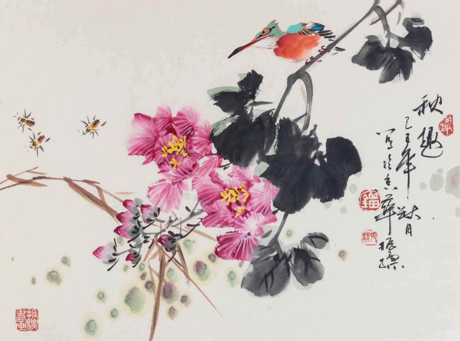A Group of Five Chinese Paintings