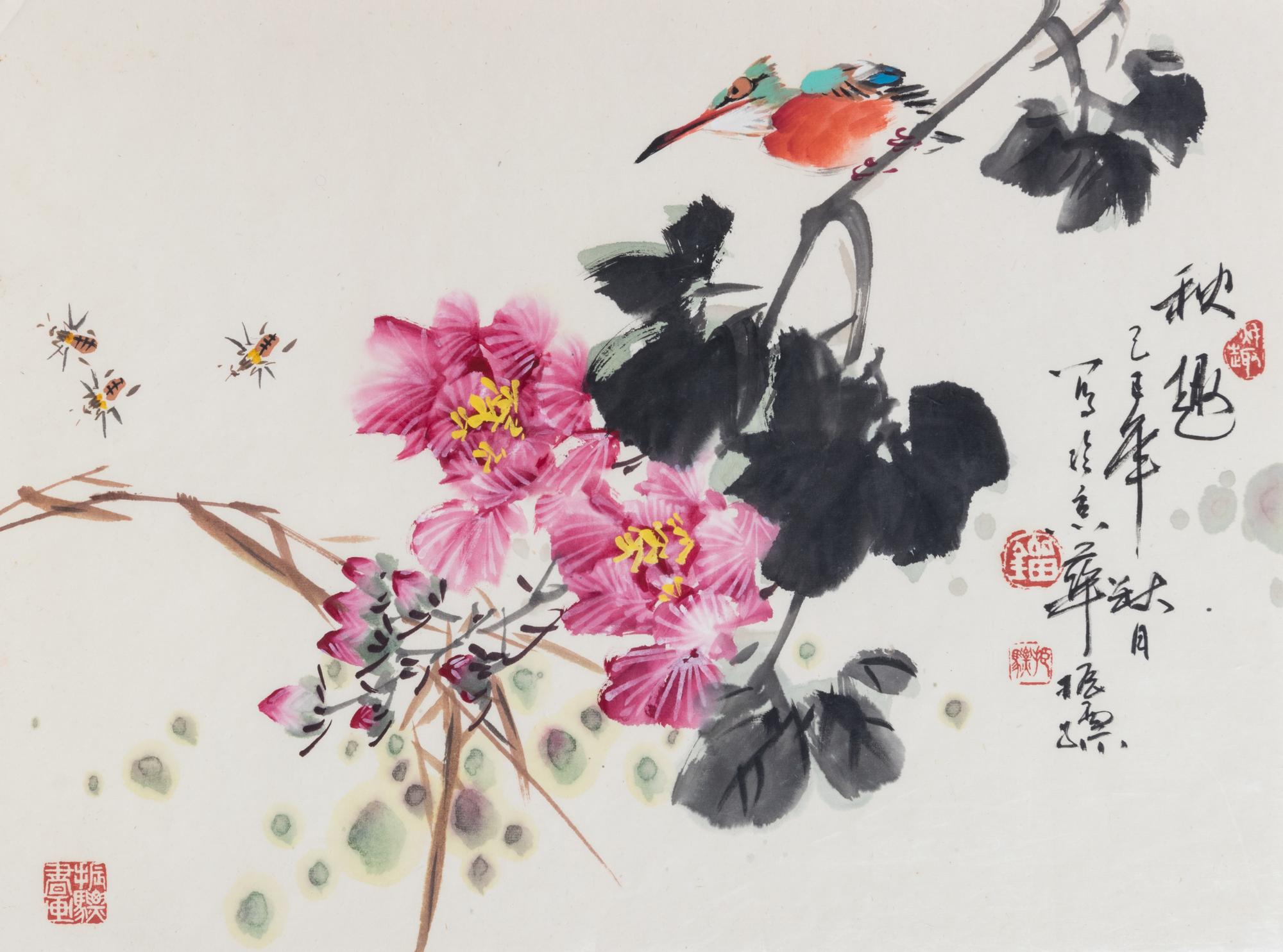 A Group of Five Chinese Paintings