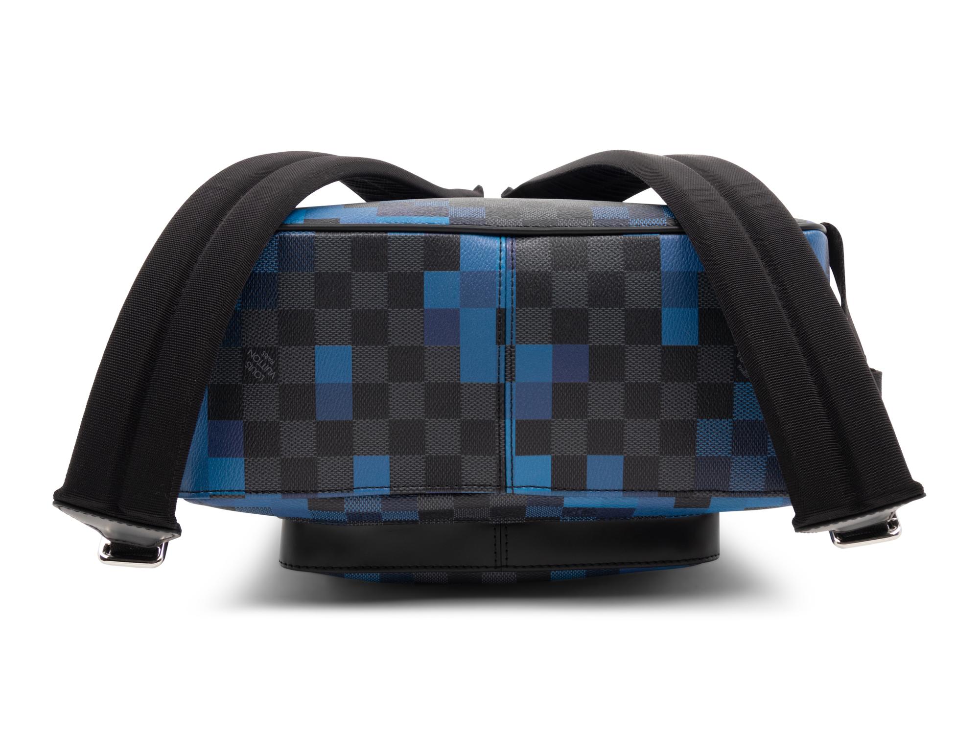 Louis Vuitton Josh Backpack in Damier Graphite Coated Canvas, Pixel Blue, 2018