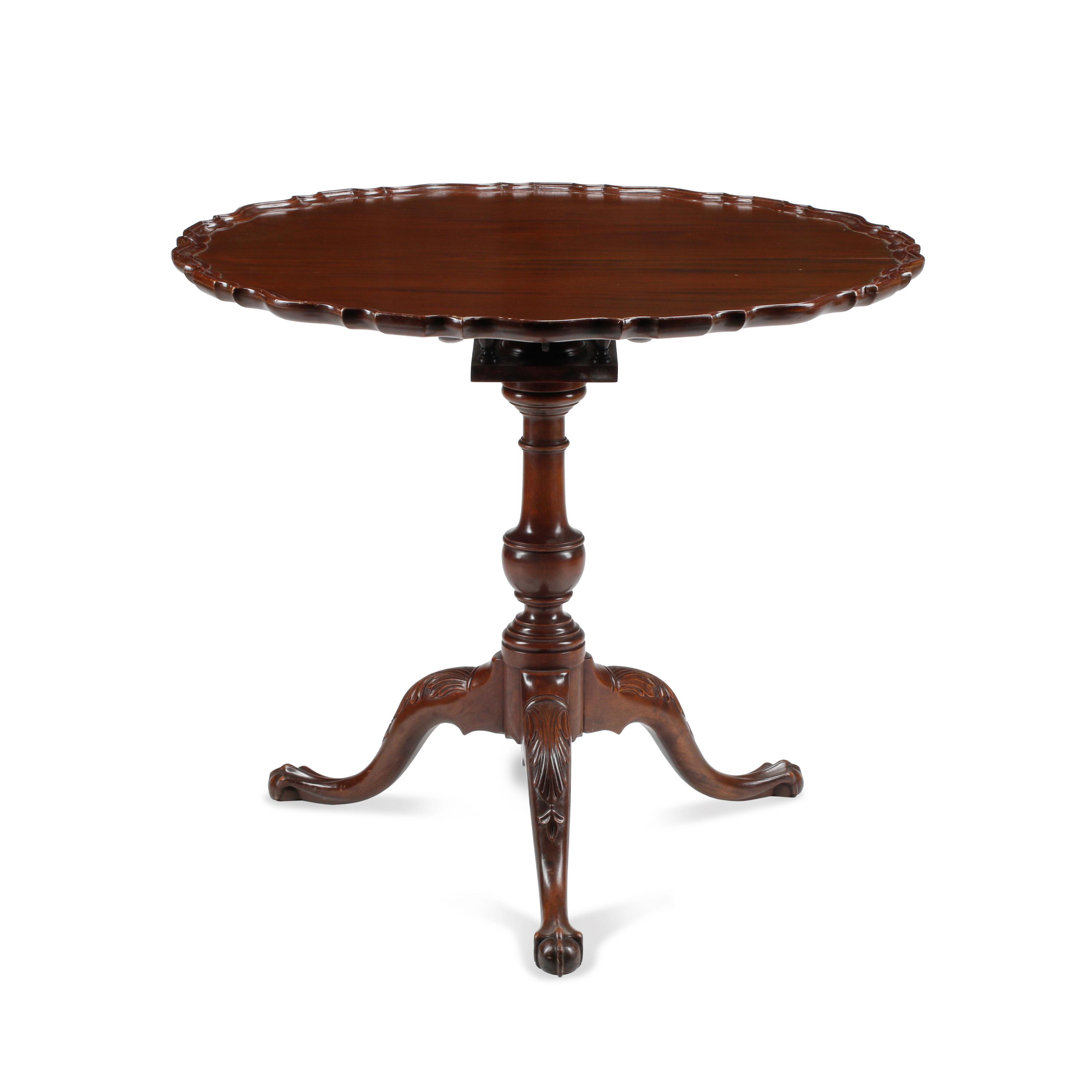 A George III Style Mahogany Tilt-Top Tripod Table