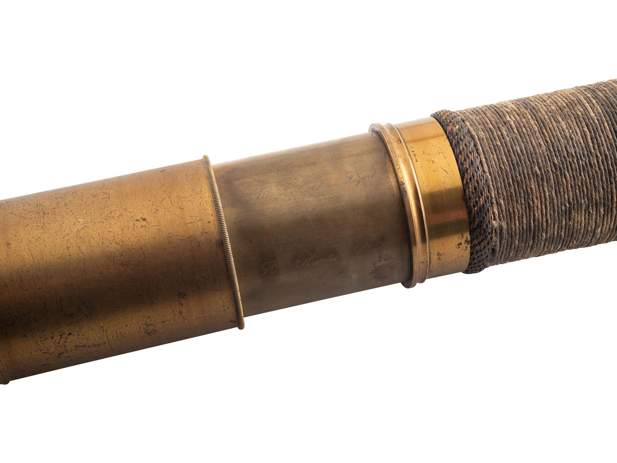 [CIVIL WAR]. Naval Telescope Presented to Lieutenant Edward Fesser Devens, 25 May 1863.
