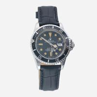 A stainless steel mens wristwatch, RED Rolex Submariner Ref. 1680 C.1974