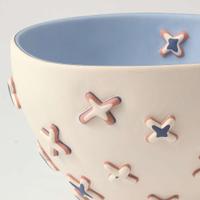 A Unique Wedgwood Kathryn Hearn Four Color Jasperware Bowl UK, circa 2000