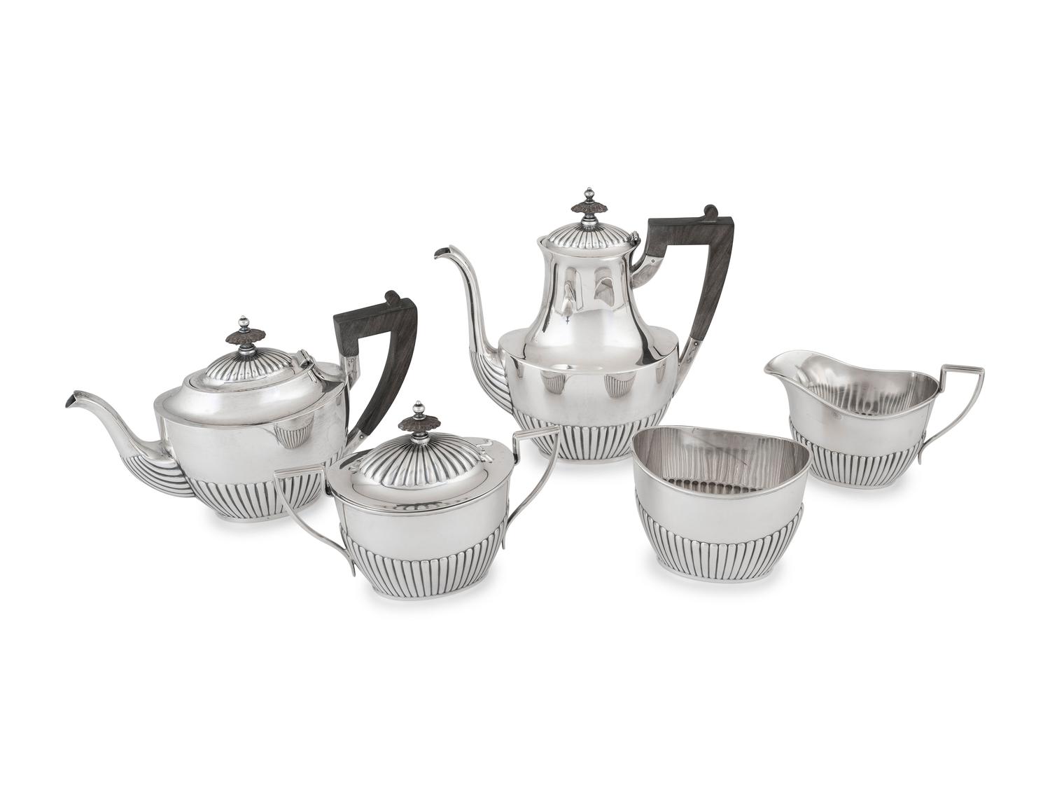 An American Silver Five-Piece Tea and Coffee Service