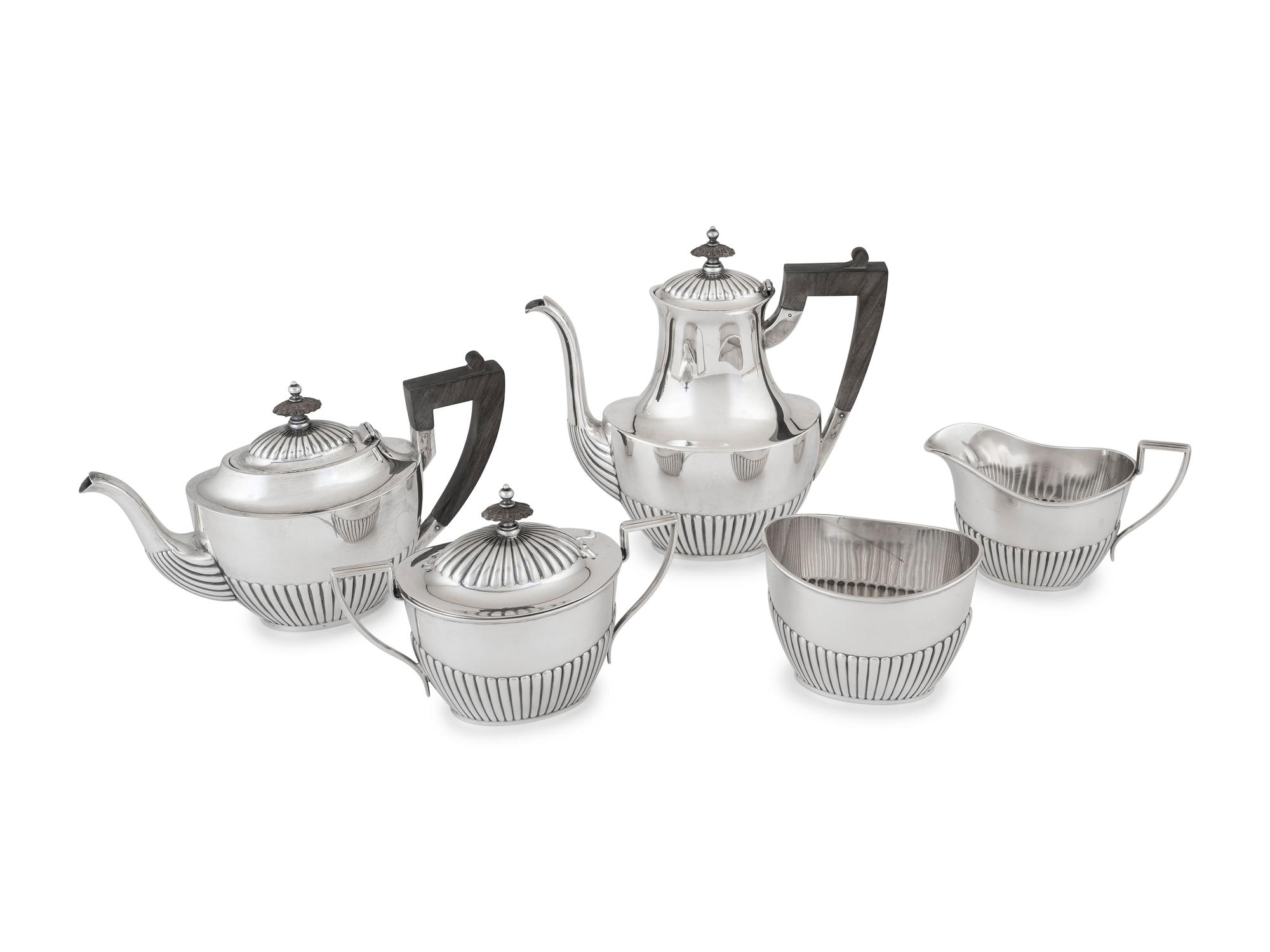 An American Silver Five-Piece Tea and Coffee Service