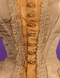 Two Silk Evening Bodices, 1870s