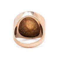 YELLOW GOLD AND COIN RING