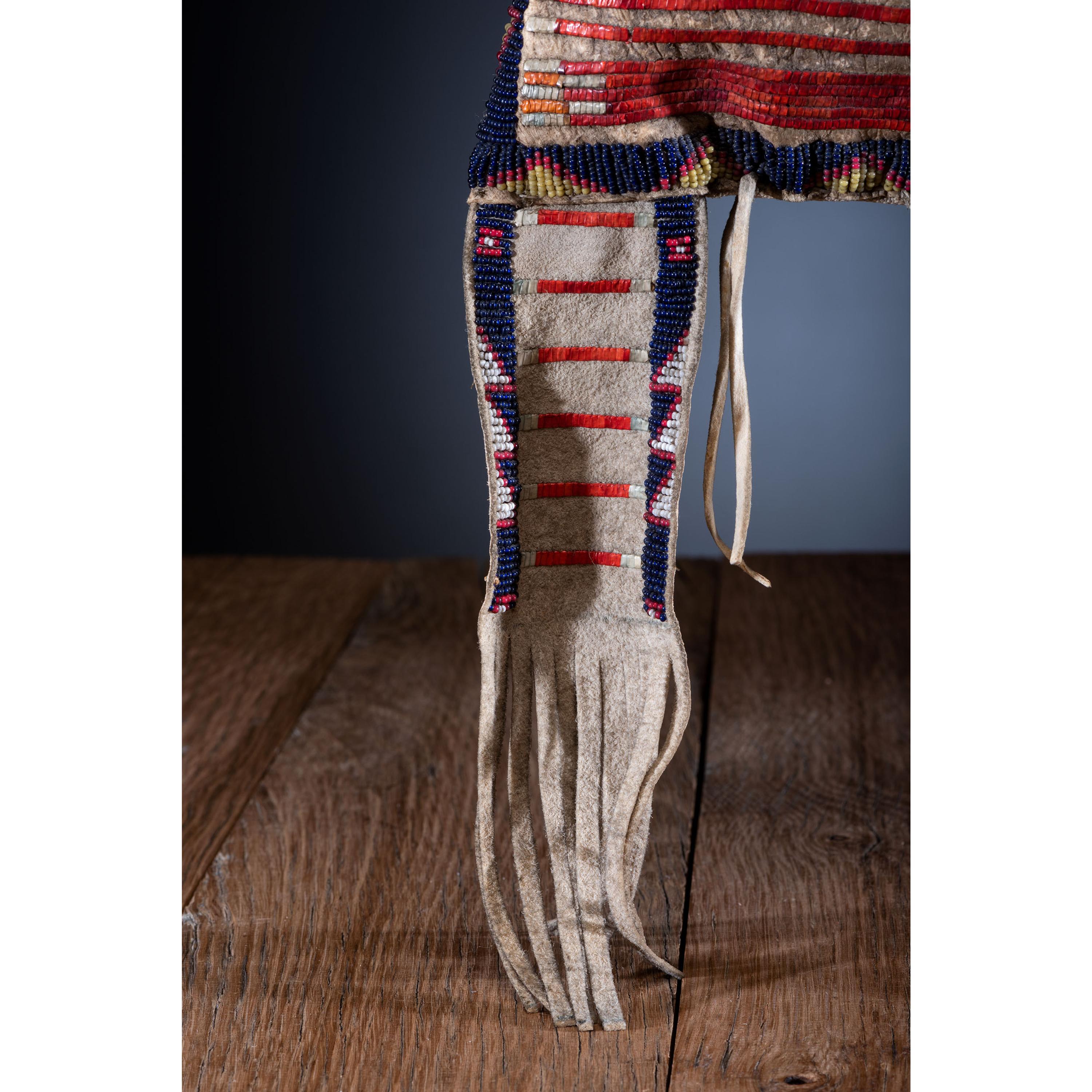 Sioux Beaded and Quilled Hide Bag