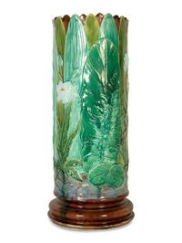 An English Majolica Umbrella Stand — 19th Century