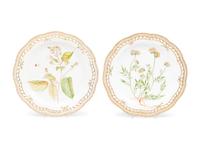 A Pair of Royal Copenhagen Flora Danica Reticulated Porcelain Platters