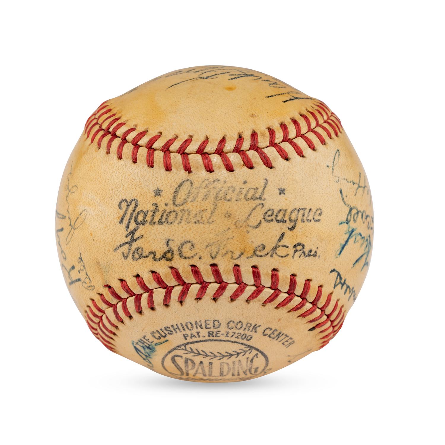 A 1947 Chicago Cubs Team Signed Autograph Baseball