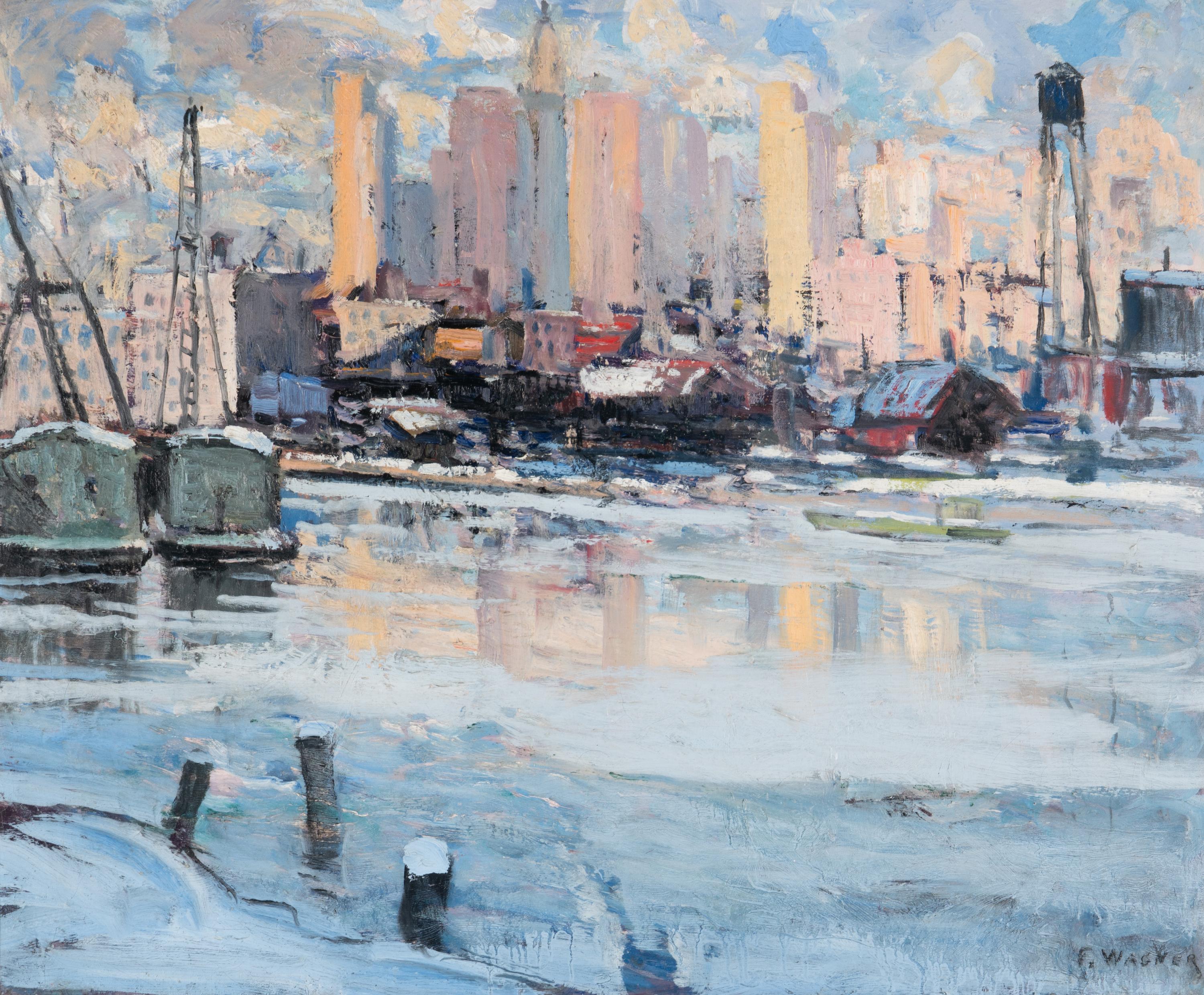 Fred Wagner (American, 1861-1940) — The Waterfront, New York