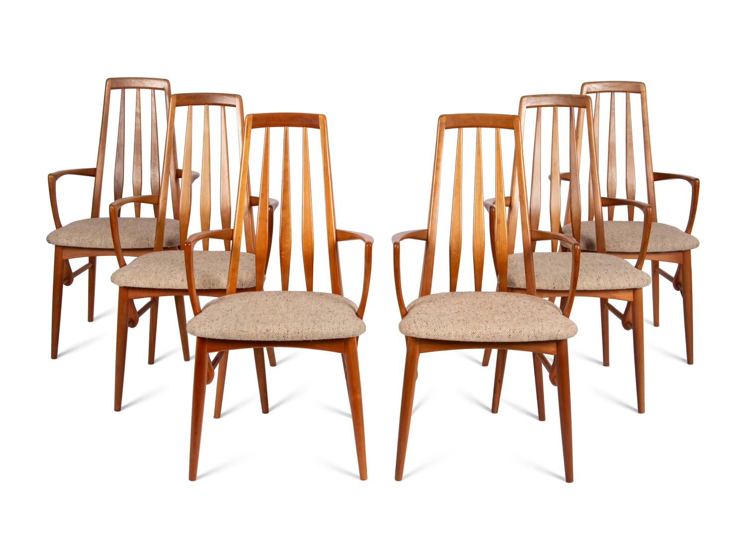 A Set of Eight Niels Koefoed Eva Dining Chairs