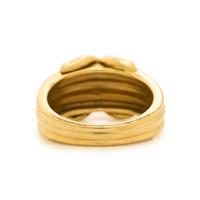 TIFFANY & CO., YELLOW GOLD 'X' RING