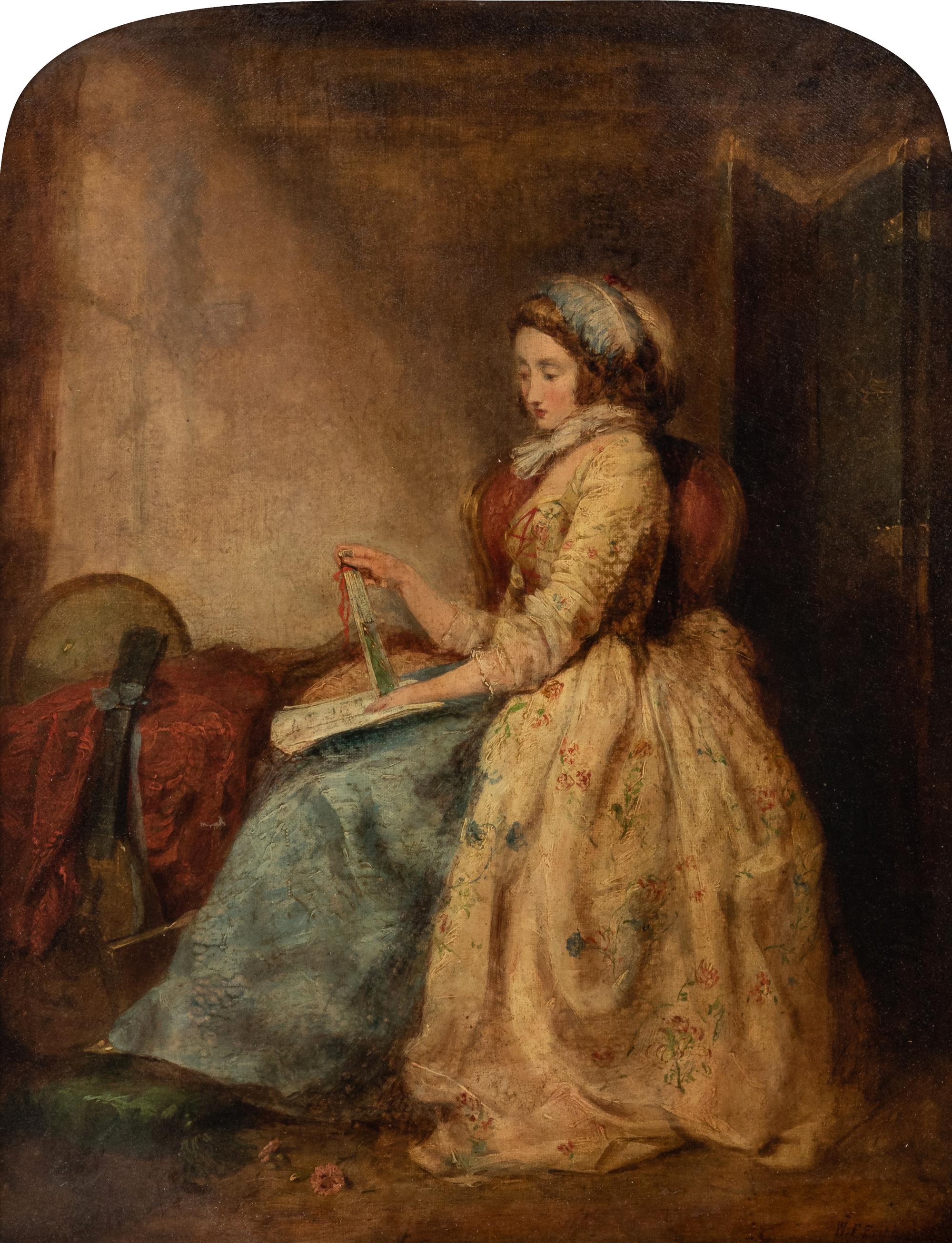 Woman Reading Music in an Interior
