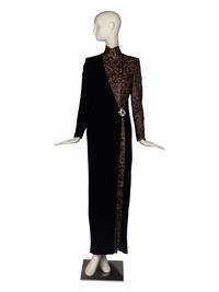 Bob Mackie Lace & Velvet Gown