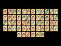 A Collection of 100 1951 Topps Red/Blue Back Baseball Cards Including Hall of Famers