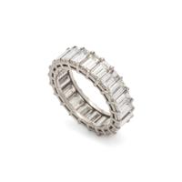 PLATINUM AND DIAMOND ETERNITY BAND