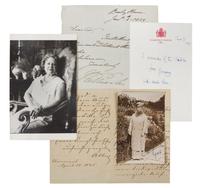 [BRITISH MONARCHS]. A group of 6 manuscripts by British monarchs.