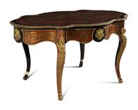 A Napoleon III Boulle Marquetry Center Table