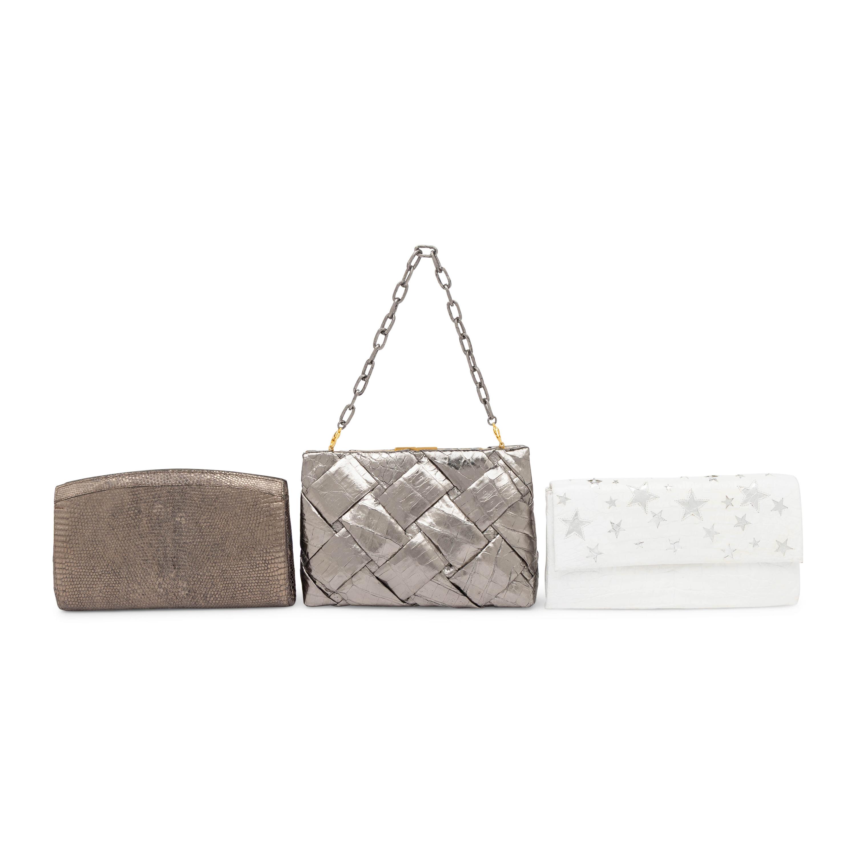 Nancy Gonzalez, Three Metallic Crocodile Handbags