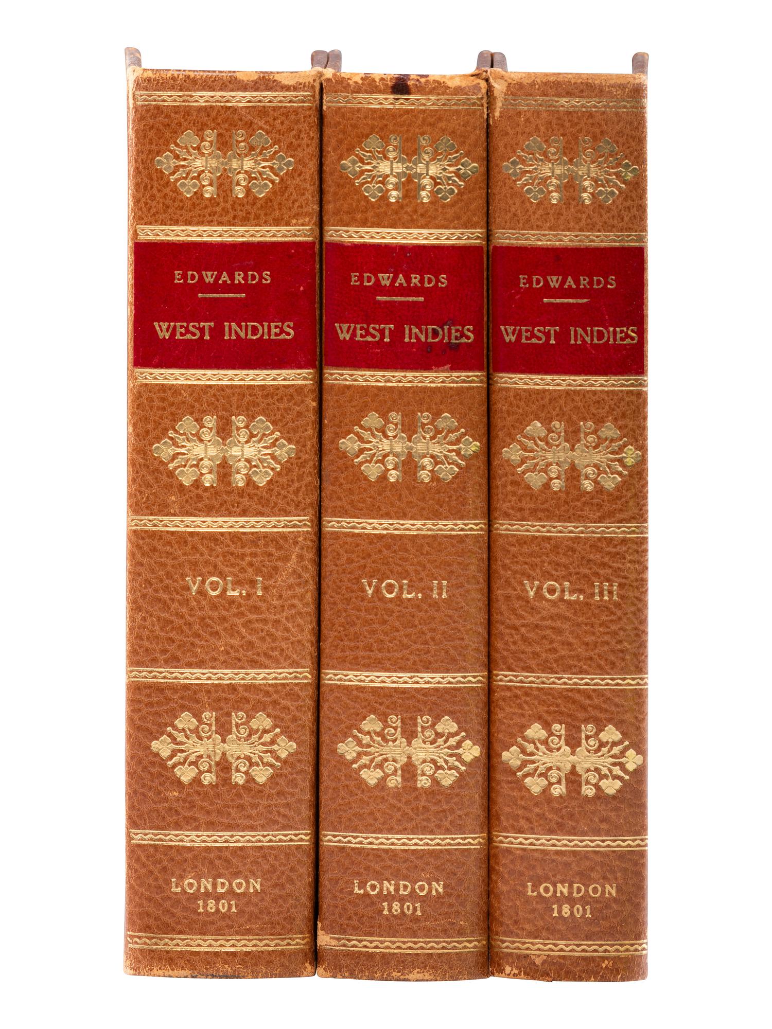 American Civil War & Enslavement EDWARDS, Bryan (1743-1800). The History, Civil and Commercial, of the British Colonies in the West Indies . London: John Stockdale,1801.