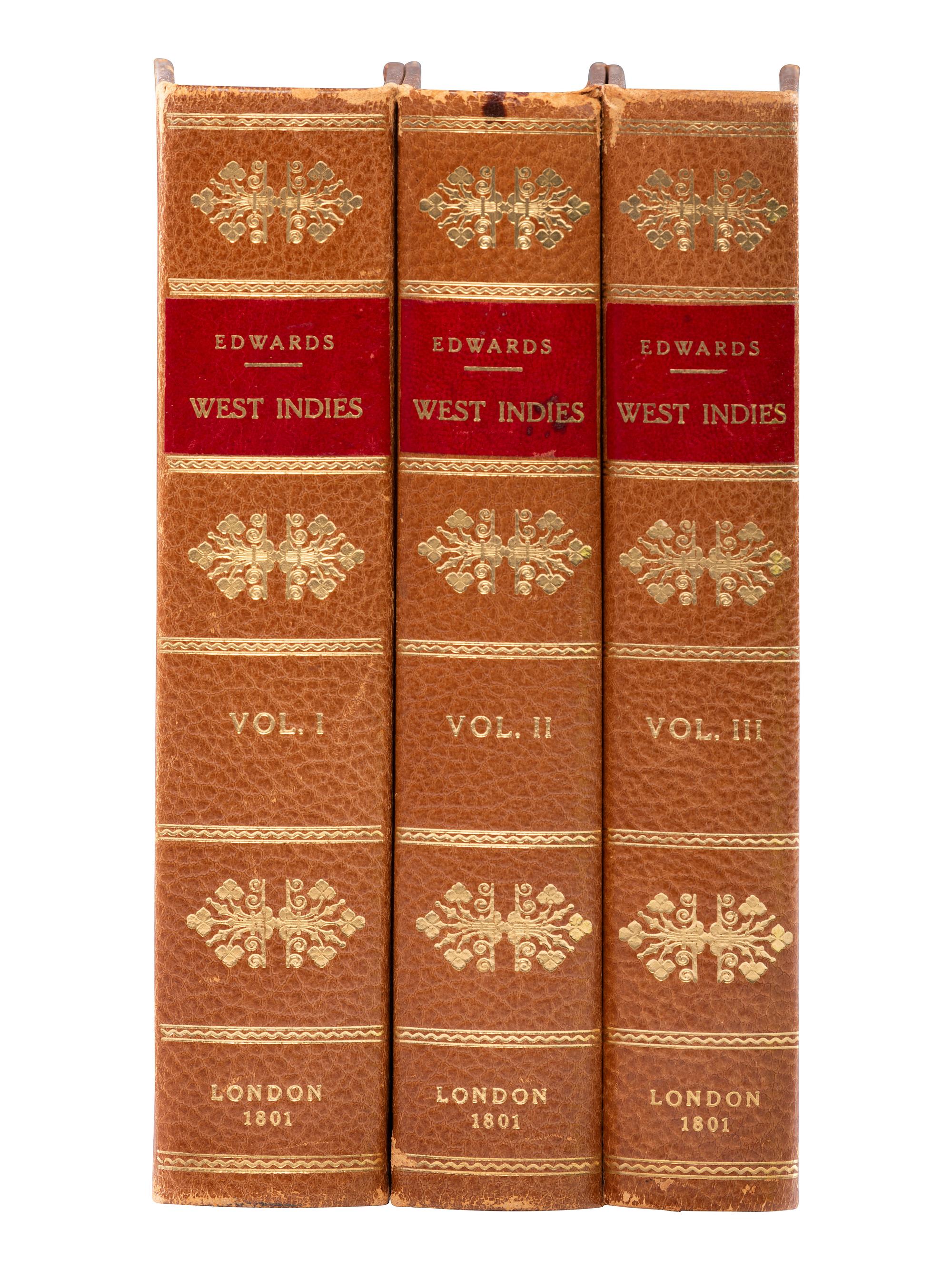 American Civil War & Enslavement EDWARDS, Bryan (1743-1800). The History, Civil and Commercial, of the British Colonies in the West Indies . London: John Stockdale,1801.