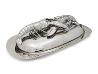 An Italian Silver-Plate Lobster Platter and Cover