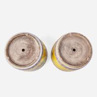 A pair of Chinese famille rose-enameled porcelain "Dayazhai"-type jardinières 粉彩大雅齋花盆一對
