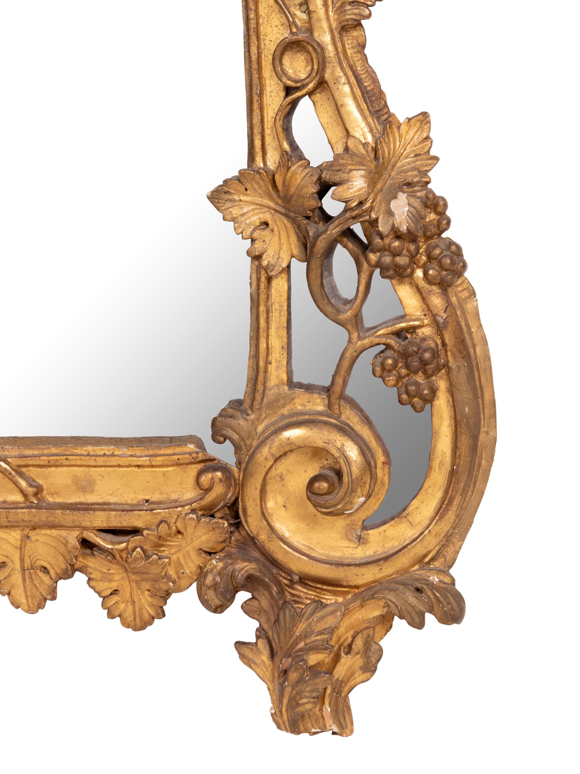 A Régence Style Giltwood Mirror