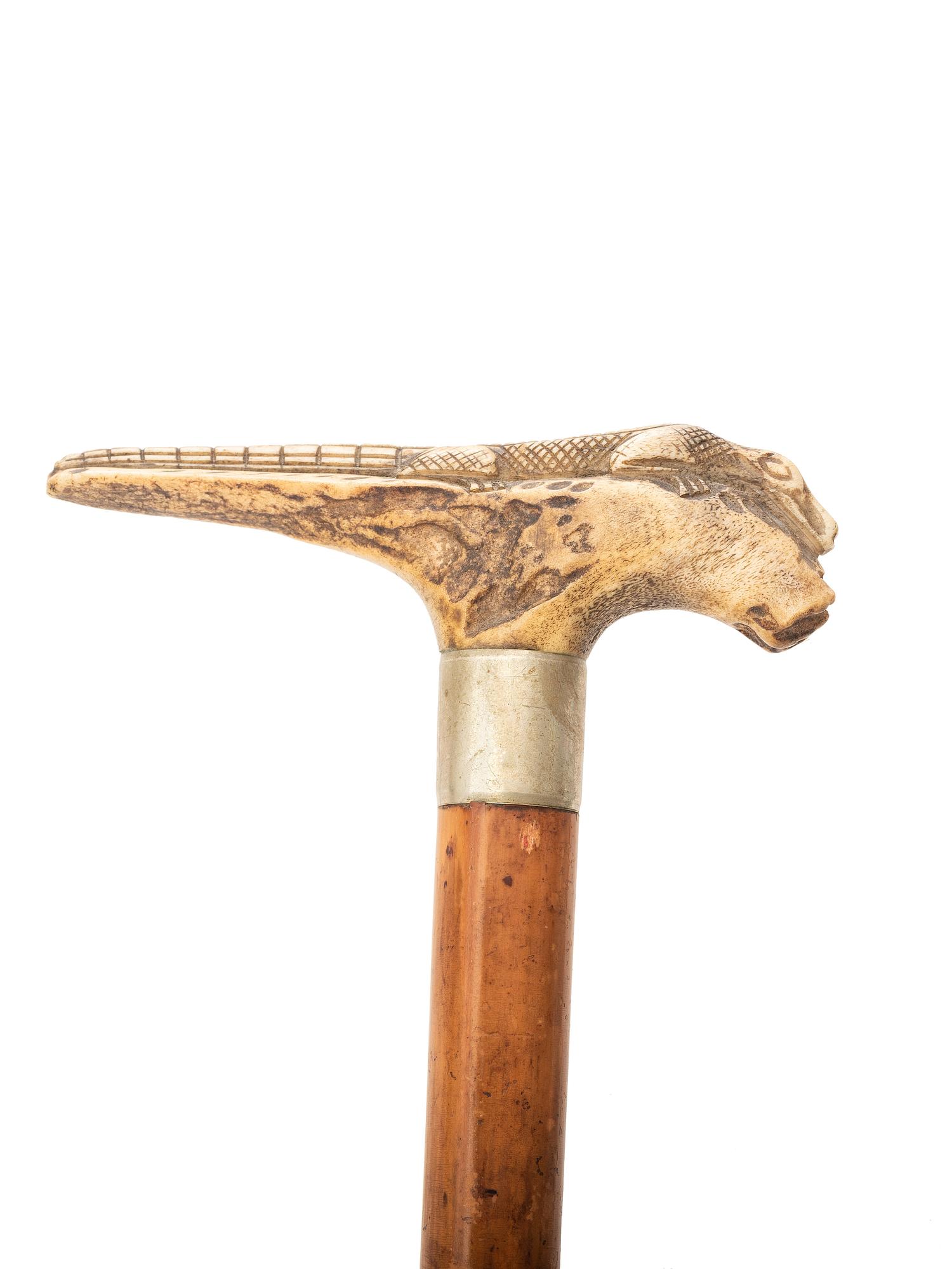 Four Folk Art Carved Canes