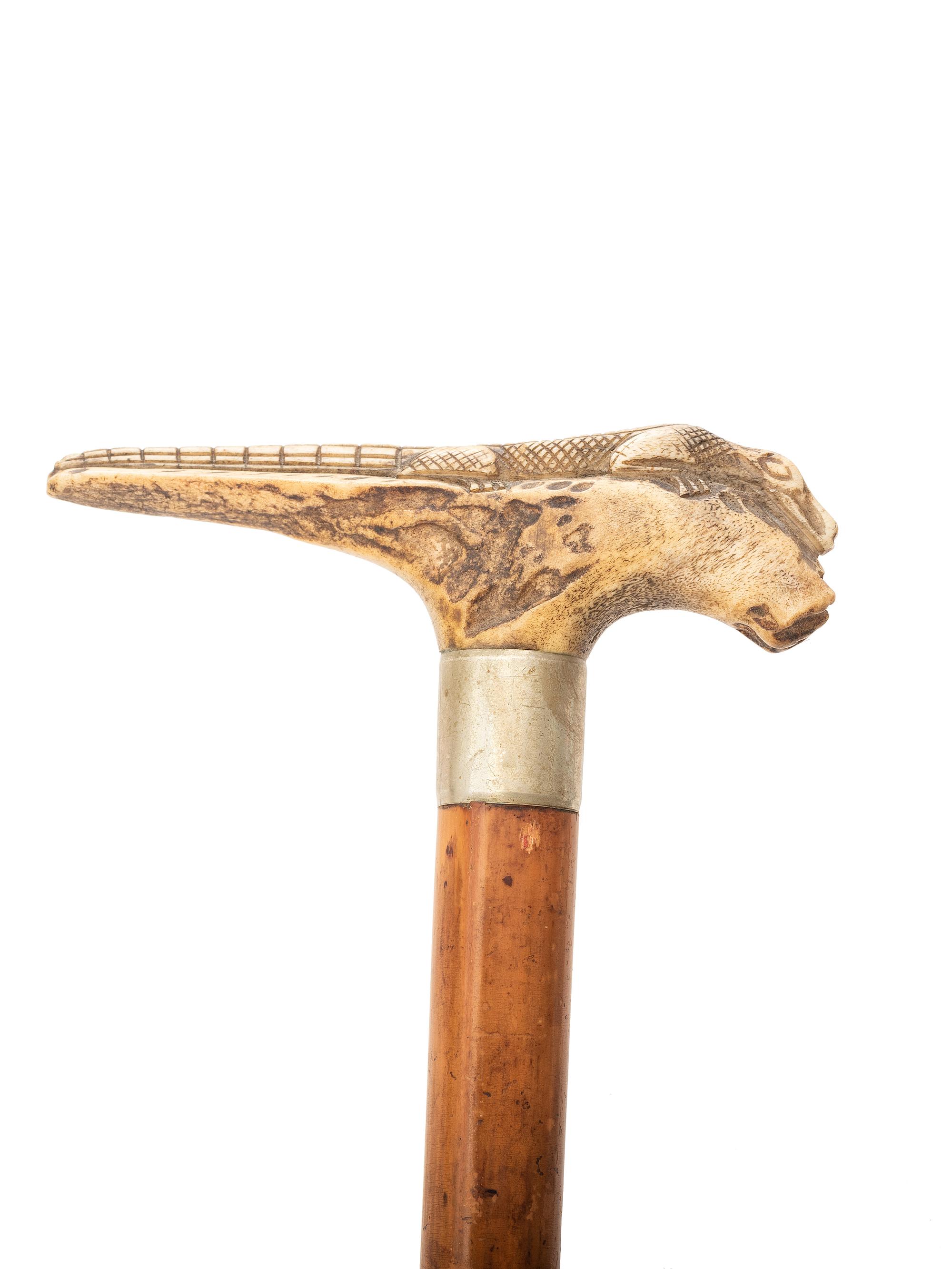 Four Folk Art Carved Canes