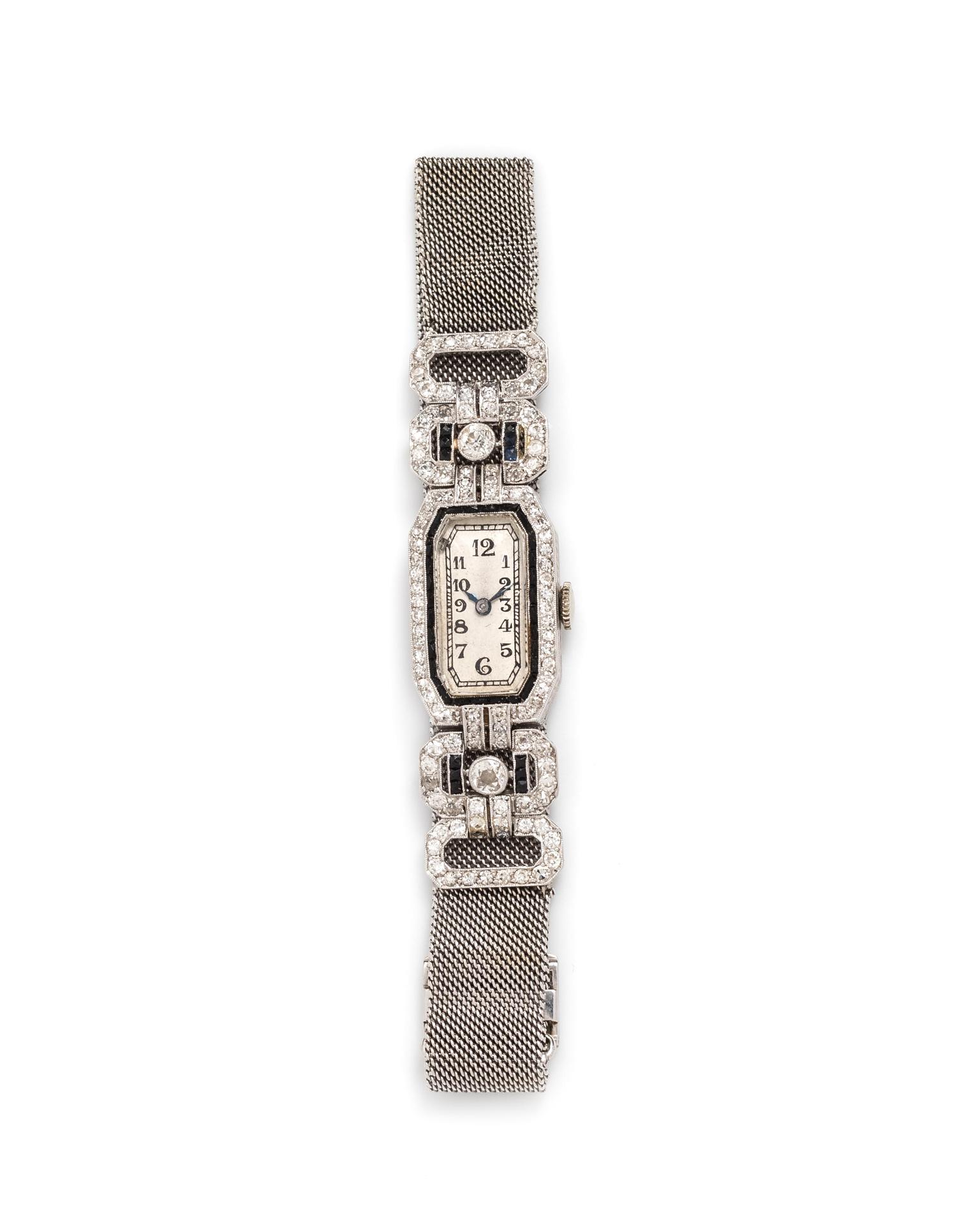 ANTIQUE, DIAMOND WRISTWATCH
