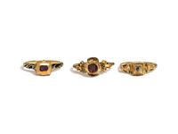 RENAISSANCE REVIVAL, COLLECTION OF YELLOW GOLD RINGS