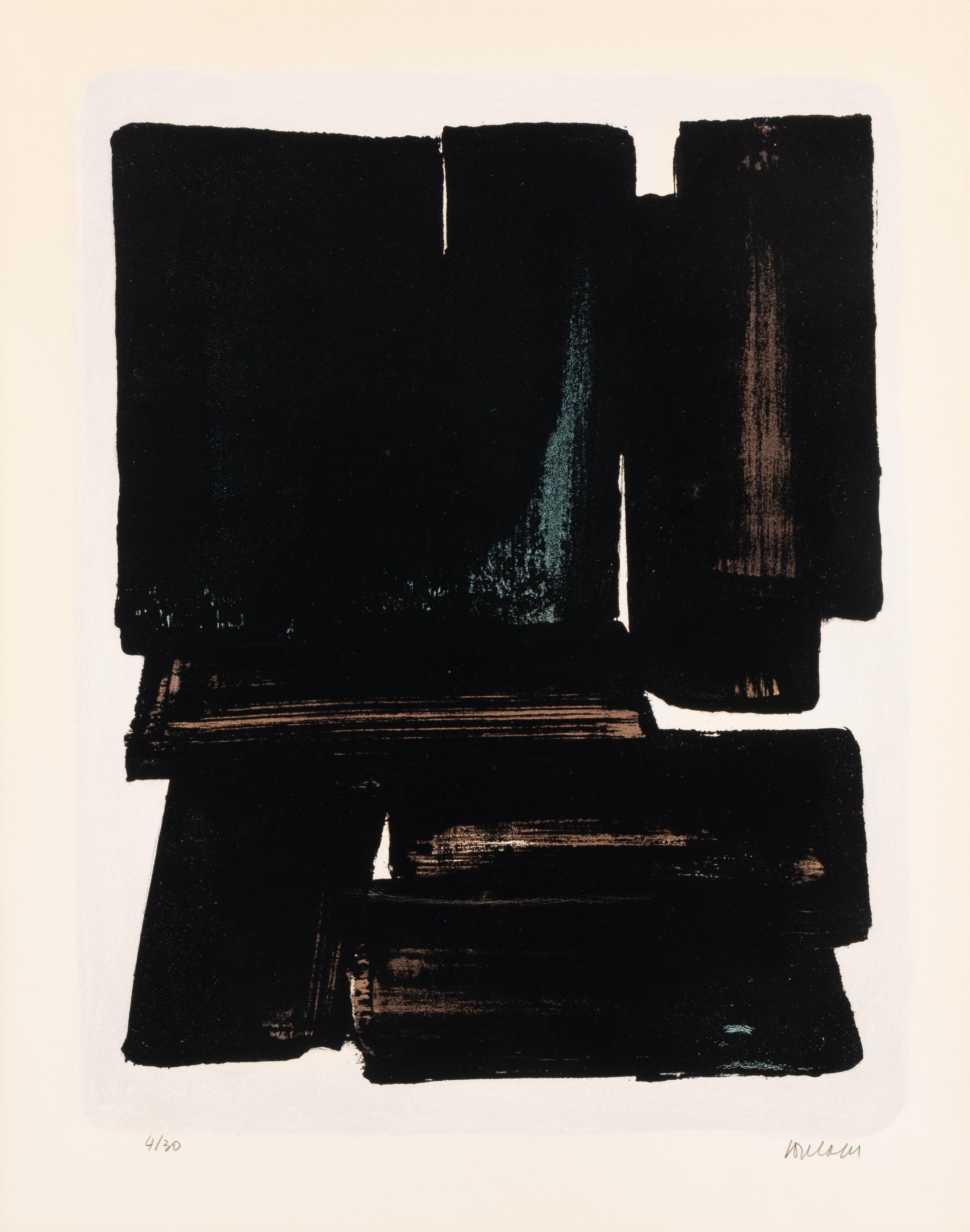 Pierre Soulages (French, 1919–2022) — Lithographie No.7b, 1957