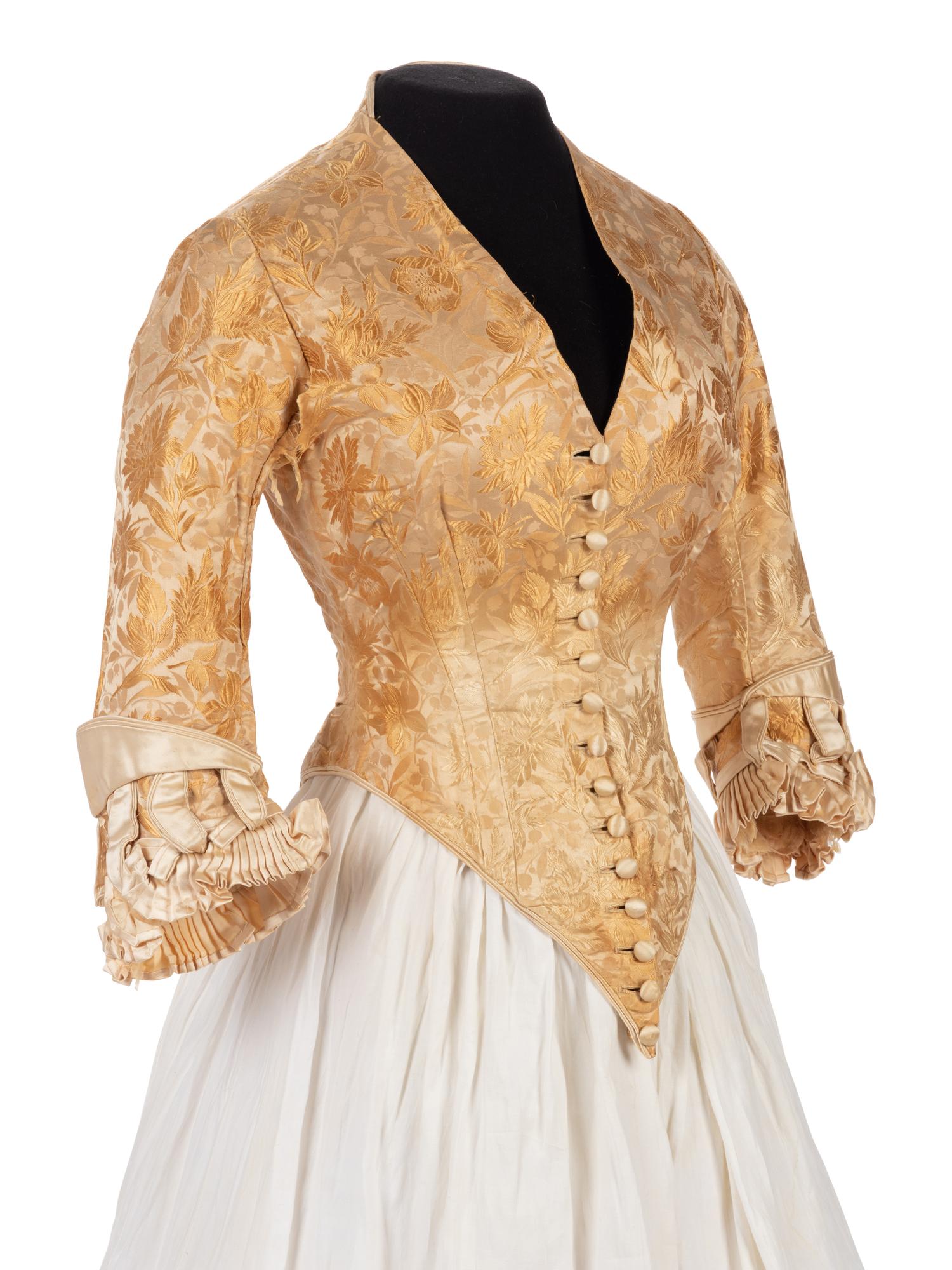 Two Silk Bodices and a Matching Cape, 1870-90s