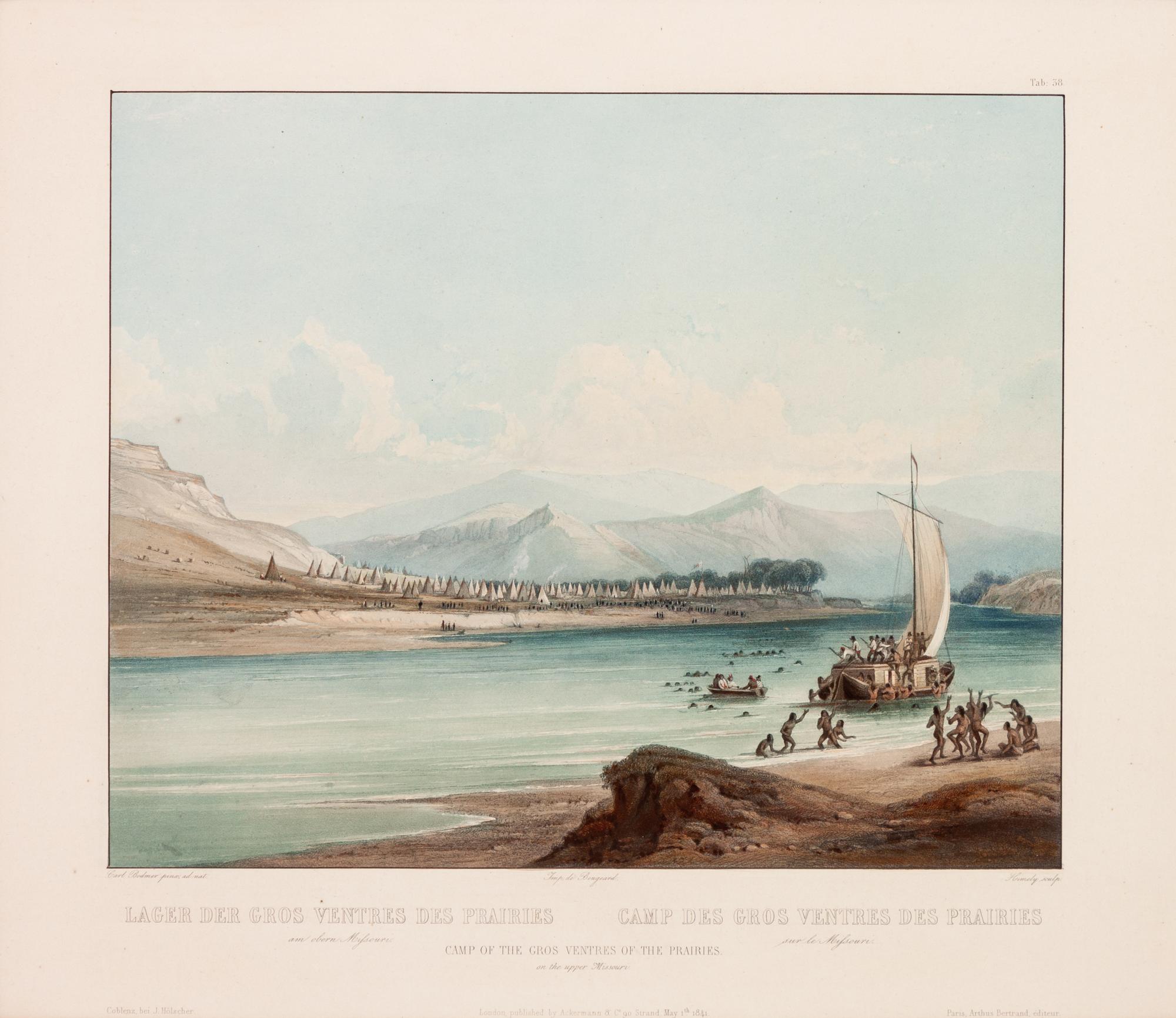Camp of the Gros Ventres of the Prairies