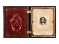 [LINCOLN, Abraham (1809-1865)]. An engraved portrait signed in pencil ("A. Lincoln"). 18 February 1861.