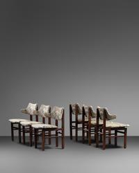 Set of Six Dining Chairs, model 675, Dunbar, USA