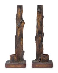 A Pair of Sewer Tile Candle Holders