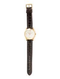 IWC, 18K YELLOW GOLD WATCH WITH IWC BUCKLE