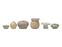 Six Korean Porcelain and Pottery Small Objects
