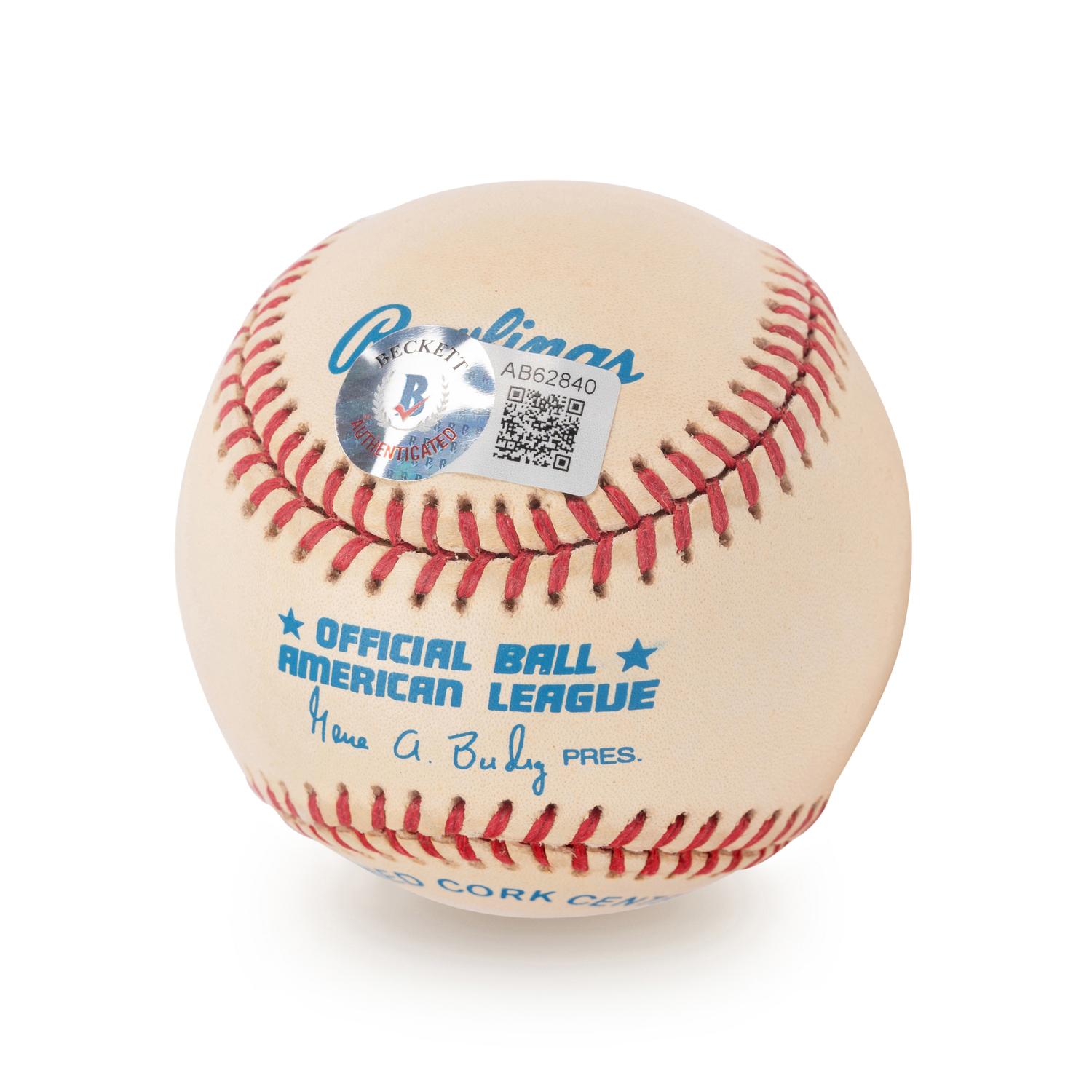 A Ted Williams Signed Autograph Baseball (Beckett Authentication Services Letter BAS Certified),